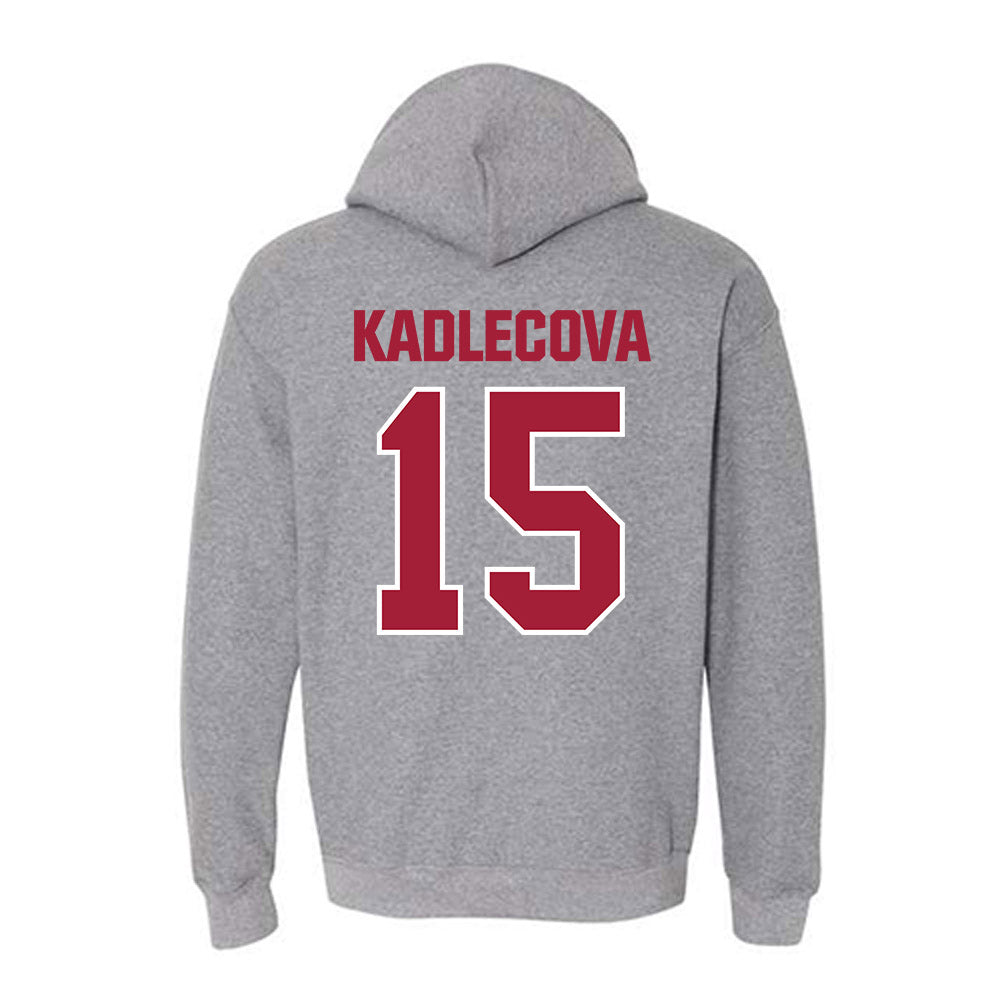 Indiana - NCAA Women's Basketball : Valentyna Kadlecova - Classic Shersey Hooded Sweatshirt-1