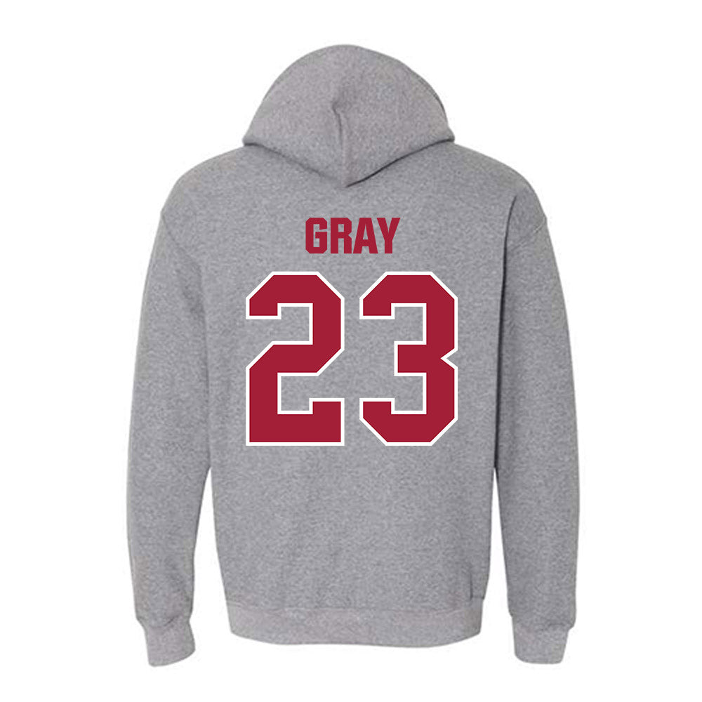 Indiana - NCAA Women's Volleyball : Victoria Gray - Classic Shersey Hooded Sweatshirt-1