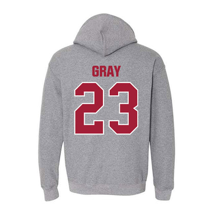 Indiana - NCAA Women's Volleyball : Victoria Gray - Classic Shersey Hooded Sweatshirt-1