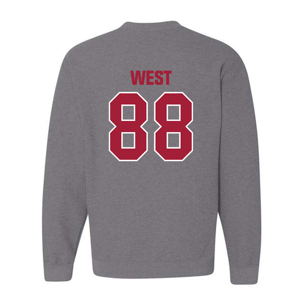 Indiana - NCAA Football : Sam West - Classic Shersey Crewneck Sweatshirt-1