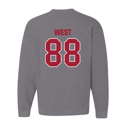 Indiana - NCAA Football : Sam West - Classic Shersey Crewneck Sweatshirt-1