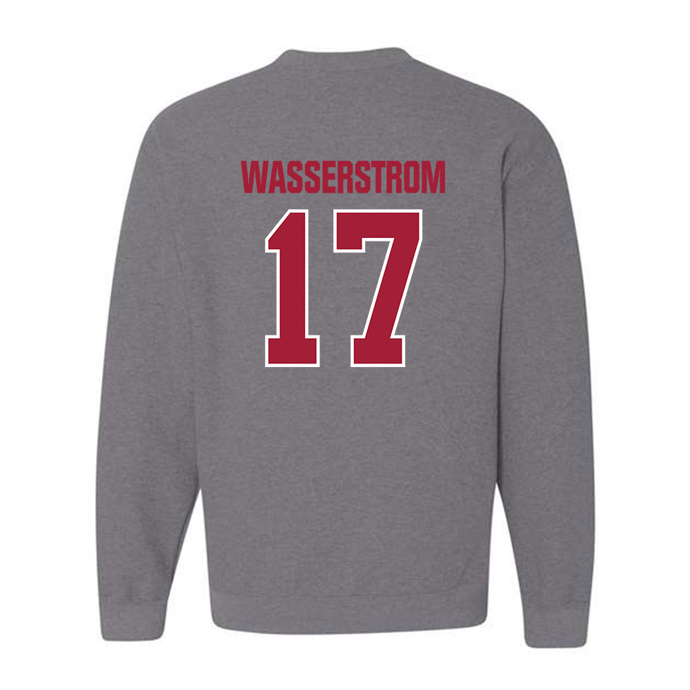 Indiana - NCAA Football : Jackson Wasserstrom - Classic Shersey Crewneck Sweatshirt-1