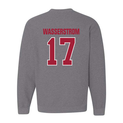 Indiana - NCAA Football : Jackson Wasserstrom - Classic Shersey Crewneck Sweatshirt-1