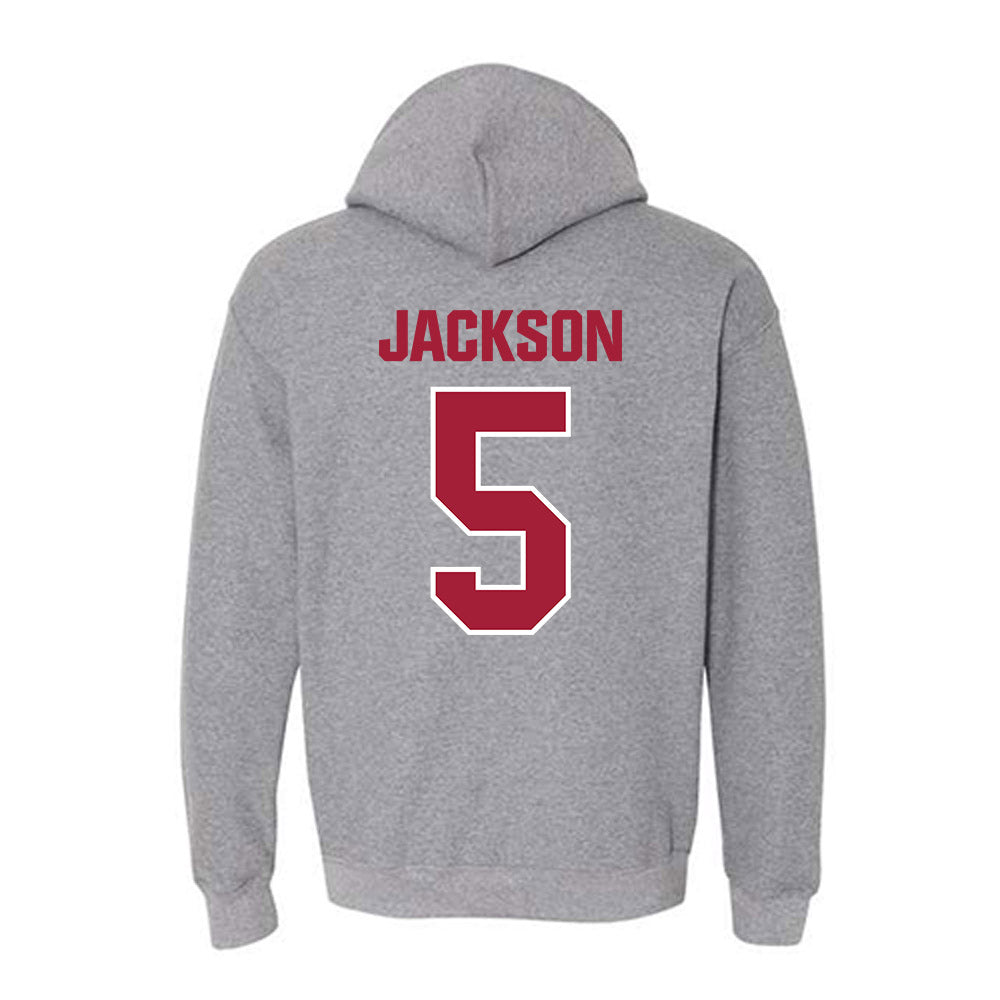 Indiana - NCAA Women's Volleyball : Audrey Jackson - Classic Shersey Hooded Sweatshirt-1