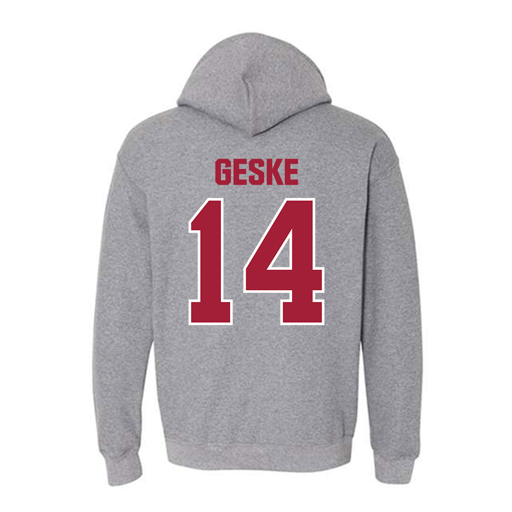 Indiana - NCAA Football : Maverick Geske - Classic Shersey Hooded Sweatshirt-1
