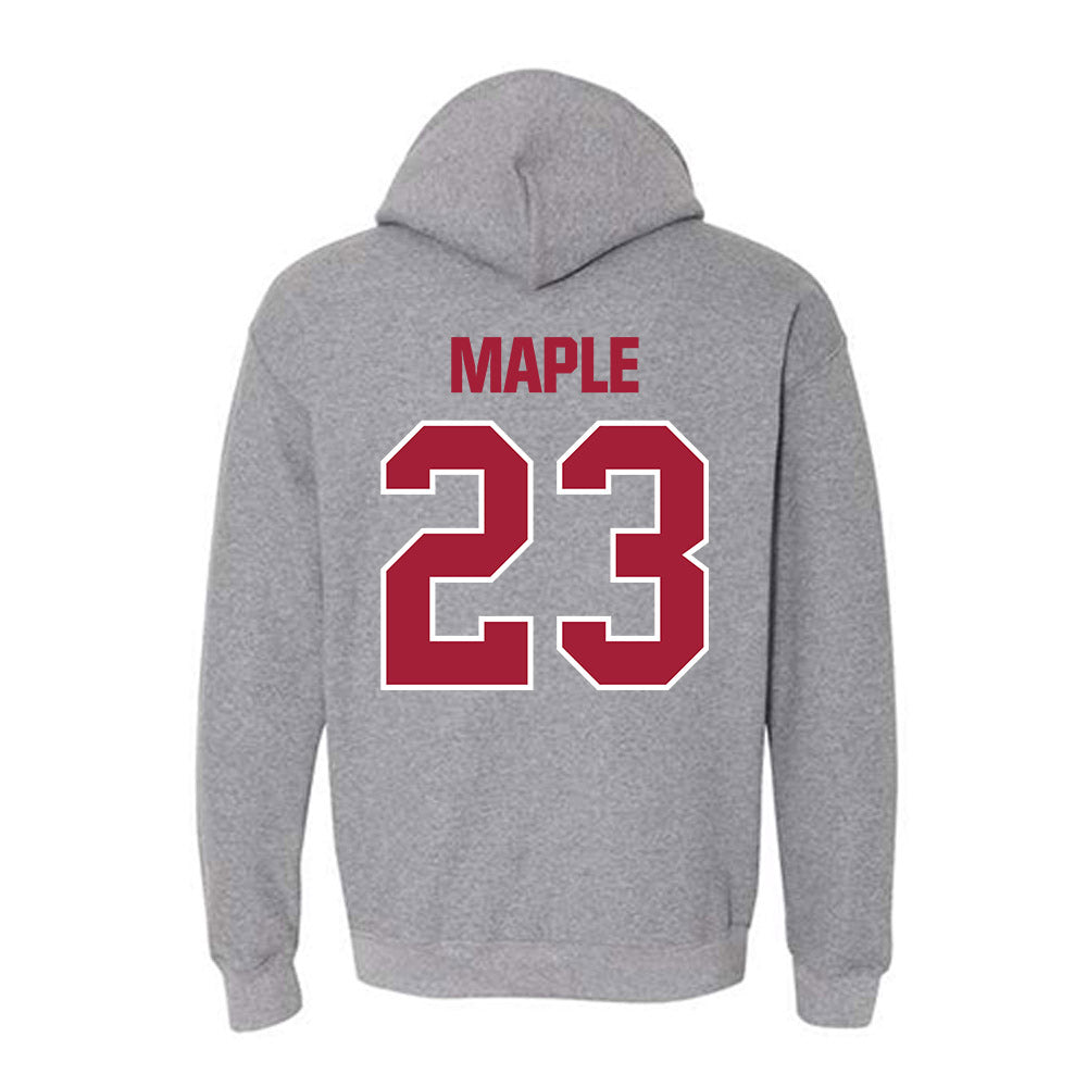 Indiana - NCAA Women's Volleyball : Delaynie Maple - Classic Shersey Hooded Sweatshirt-1