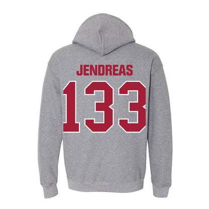 Indiana - NCAA Wrestling : Gavin Jendreas - Classic Shersey Hooded Sweatshirt-1