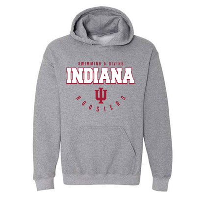 Indiana - NCAA Men's Swimming & Diving : Aiden Sadler - Classic Shersey Hooded Sweatshirt-0
