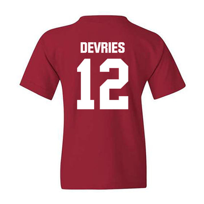 Indiana - NCAA Men's Basketball : Tucker DeVries - Classic Shersey Youth T-Shirt-1