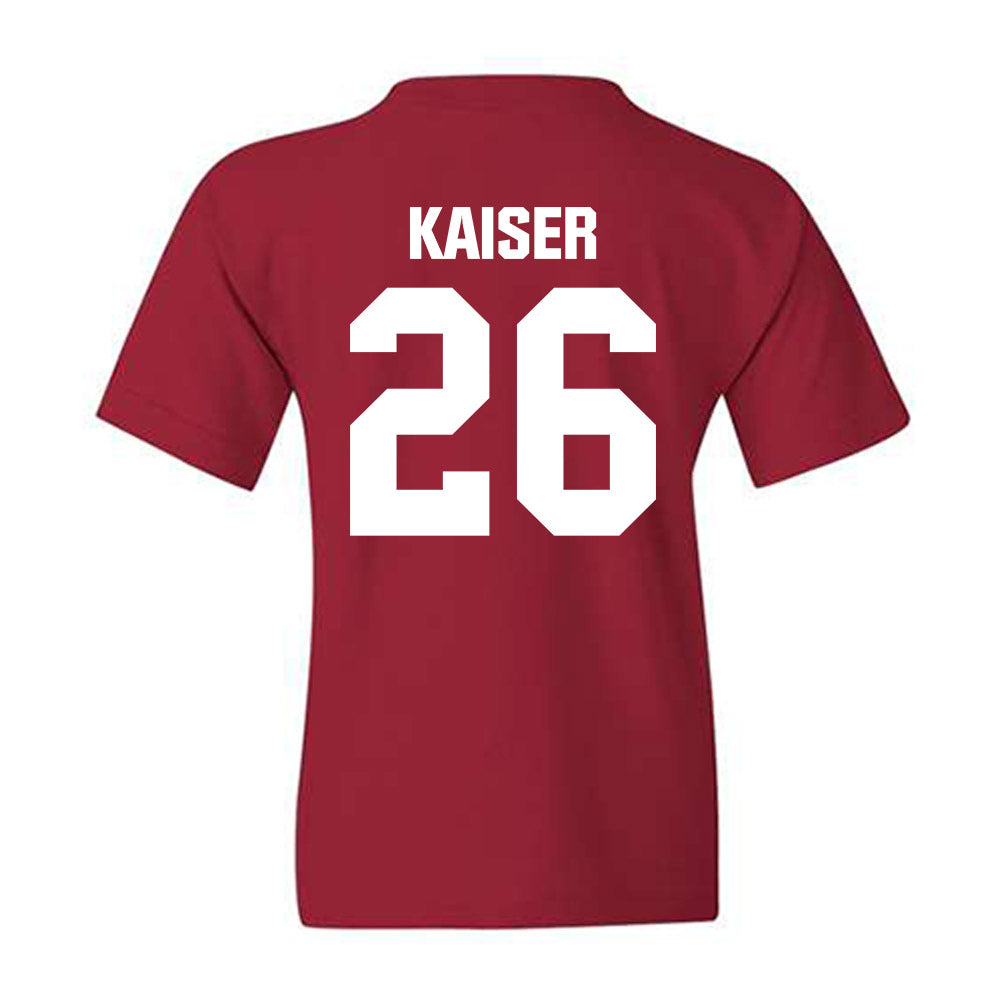 Indiana - NCAA Football : Cade Kaiser - Classic Shersey Youth T-Shirt-1