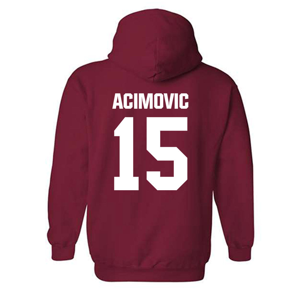 Indiana - NCAA Men's Basketball : Andrej Acimovic - Classic Shersey Hooded Sweatshirt-1