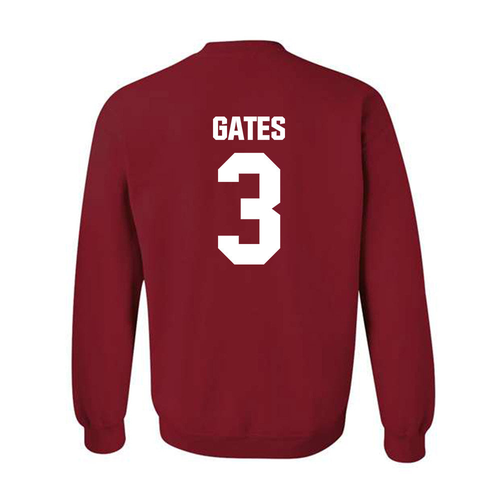 Indiana - NCAA Baseball : Cal Gates - Classic Shersey Crewneck Sweatshirt-1