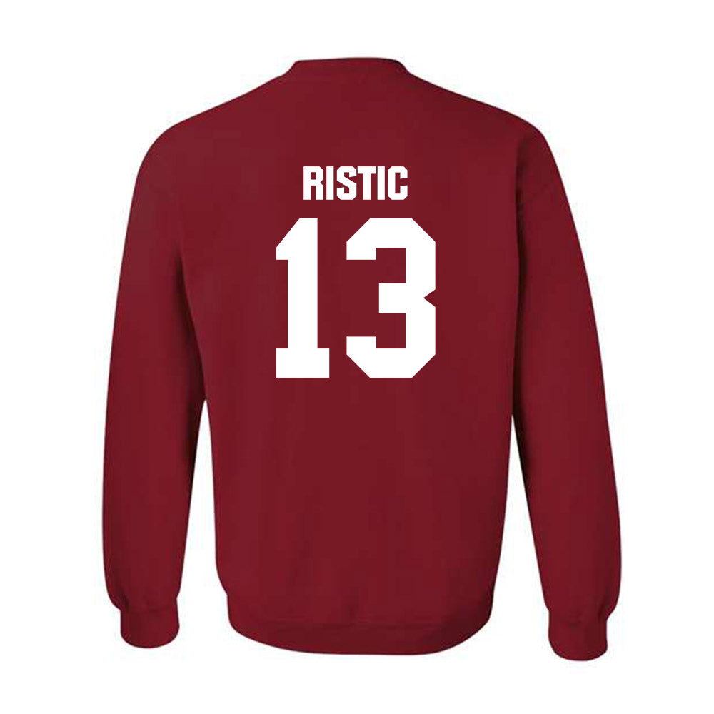 Indiana - NCAA Men's Basketball : Aleksa Ristic - Classic Shersey Crewneck Sweatshirt-1