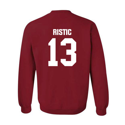 Indiana - NCAA Men's Basketball : Aleksa Ristic - Classic Shersey Crewneck Sweatshirt-1