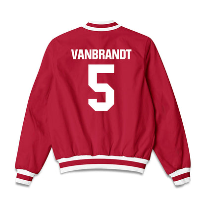 Indiana - NCAA Softball : Aly VanBrandt - Bomber Jacket-1
