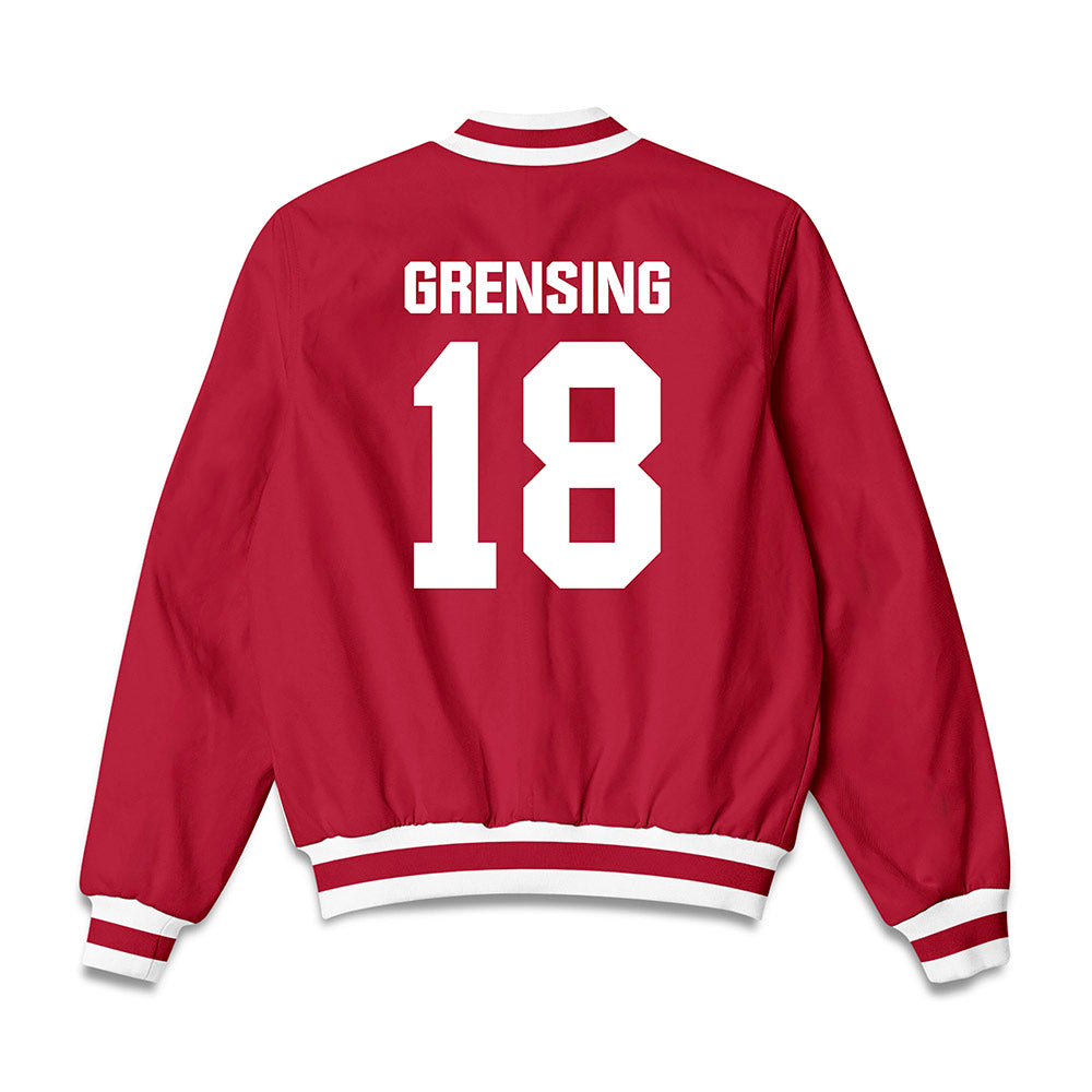 Indiana - NCAA Men's Basketball : Tryce Grensing - Bomber Jacket-1