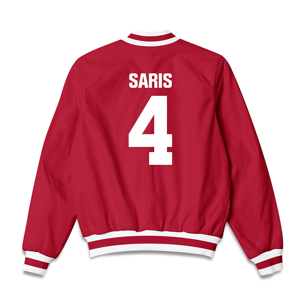 Indiana - NCAA Women's Volleyball : Mady Saris - Bomber Jacket-1