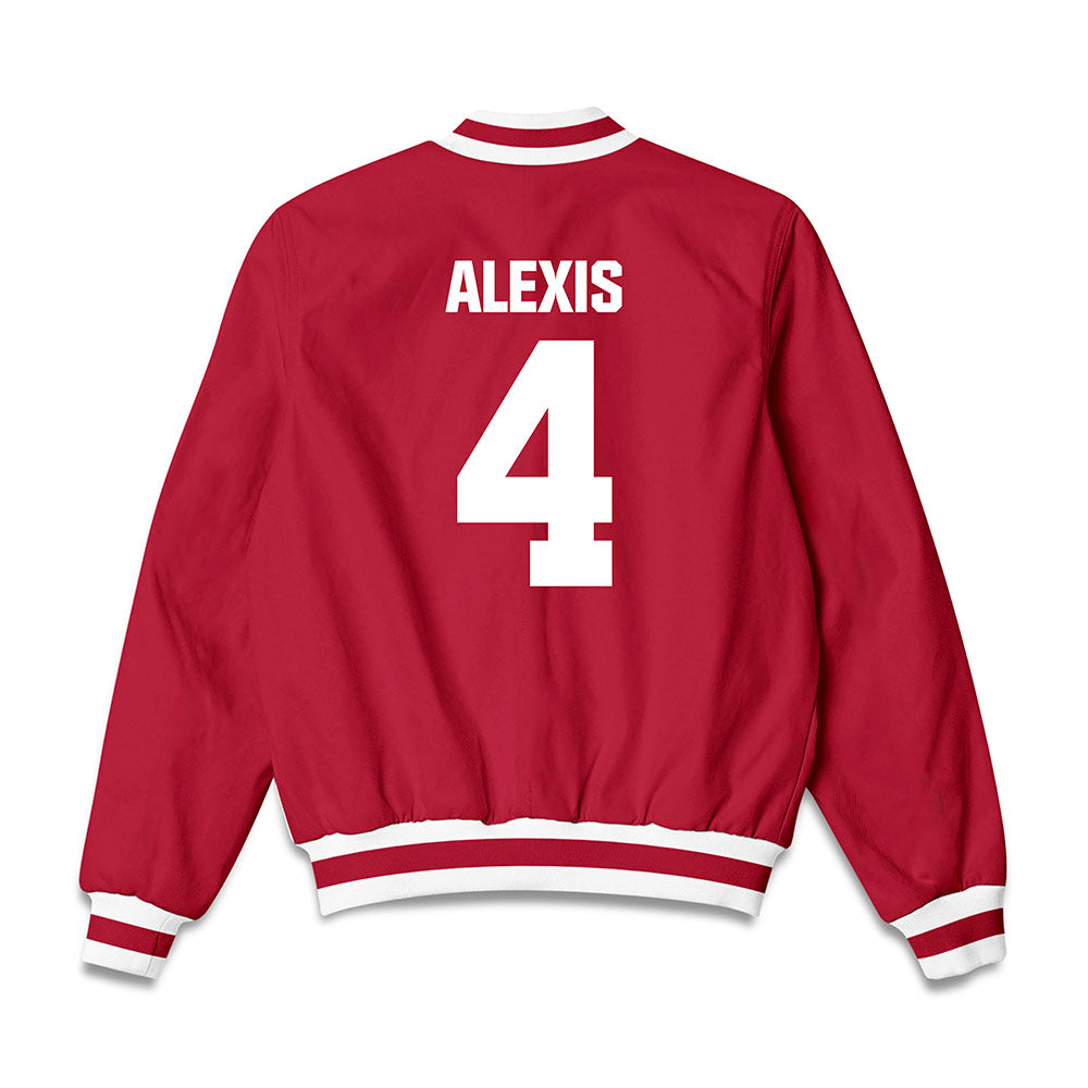 Indiana - NCAA Men's Basketball : Samuel Alexis - Bomber Jacket-1