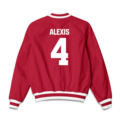 Indiana - NCAA Men's Basketball : Samuel Alexis - Bomber Jacket-1