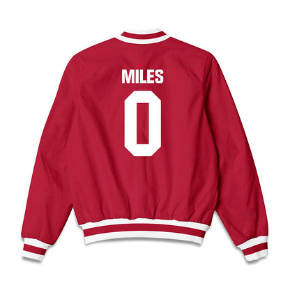 Indiana - NCAA Men's Basketball : Jasai Miles - Bomber Jacket-1