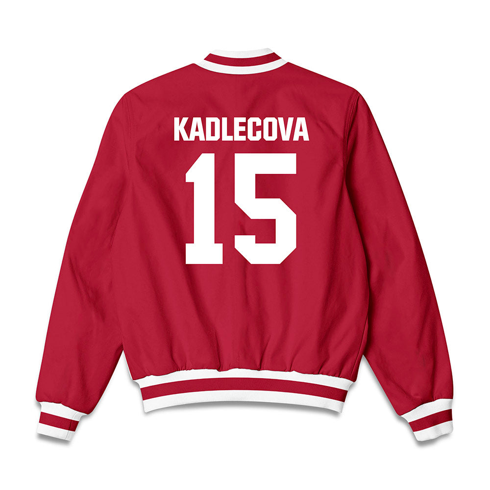 Indiana - NCAA Women's Basketball : Valentyna Kadlecova - Bomber Jacket-1