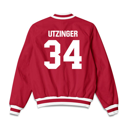 Indiana - NCAA Football : Jeff Utzinger - Bomber Jacket-1
