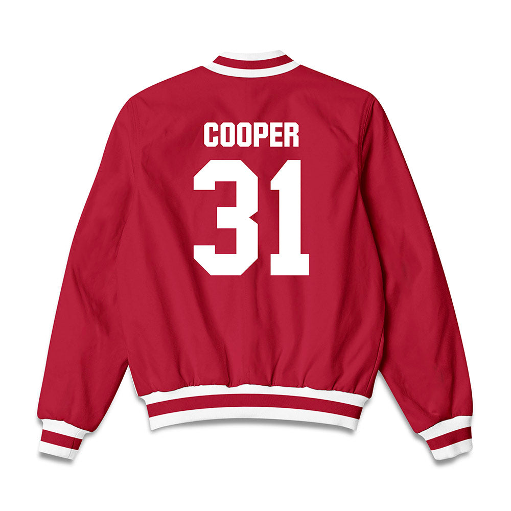 Indiana - NCAA Softball : Alexandra Cooper - Bomber Jacket-1