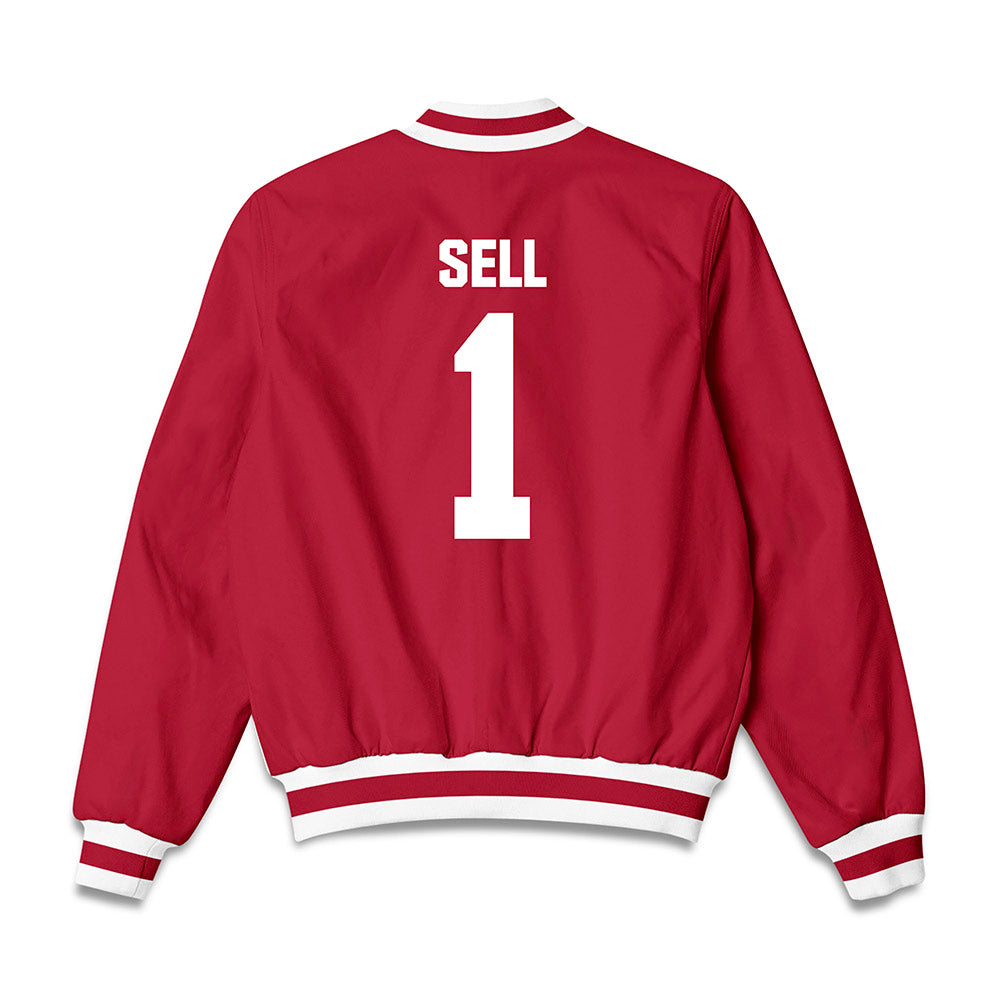 Indiana - NCAA Women's Volleyball : Madilyn Sell - Bomber Jacket-1