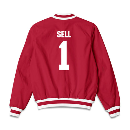 Indiana - NCAA Women's Volleyball : Madilyn Sell - Bomber Jacket-1