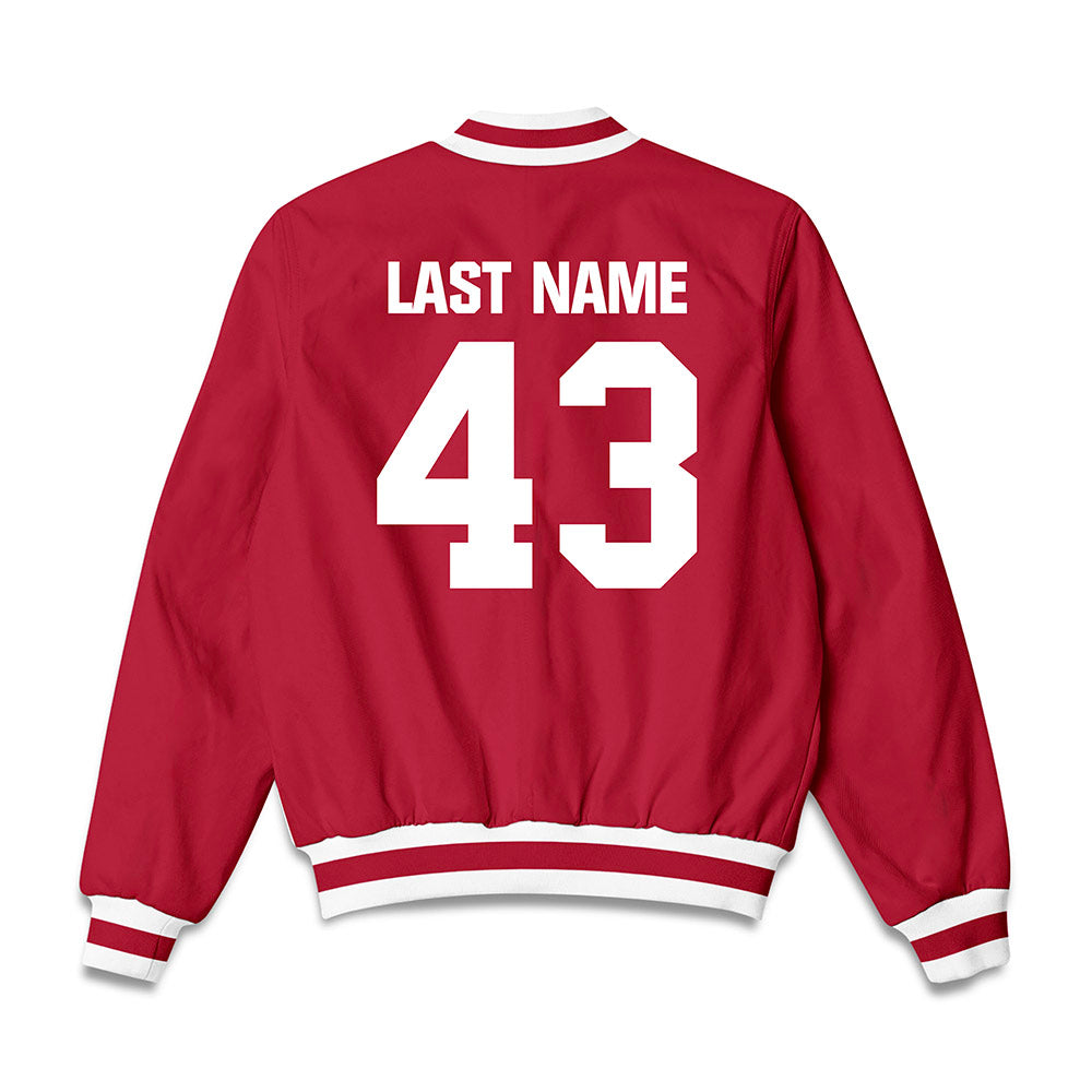 Indiana - NCAA Softball : Megan Gregory - Bomber Jacket-1