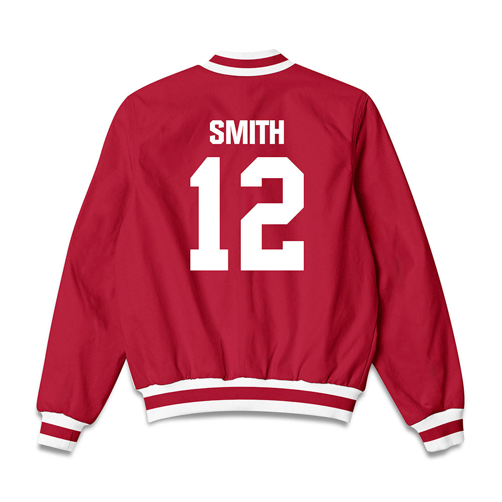 Indiana - NCAA Women's Volleyball : Jessica Smith - Bomber Jacket-1