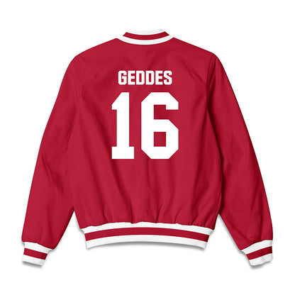 Indiana - NCAA Women's Volleyball : Morgan Geddes - Bomber Jacket-1