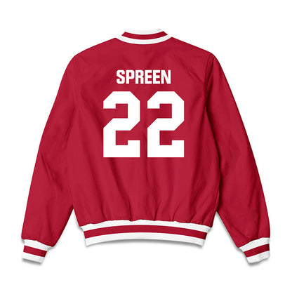 Indiana - NCAA Women's Basketball : Chloe Spreen - Bomber Jacket-1