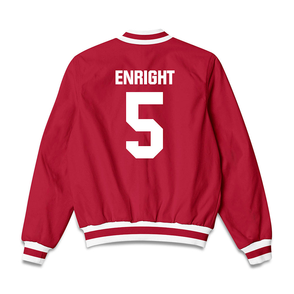 Indiana - NCAA Men's Basketball : Conor Enright - Bomber Jacket-1