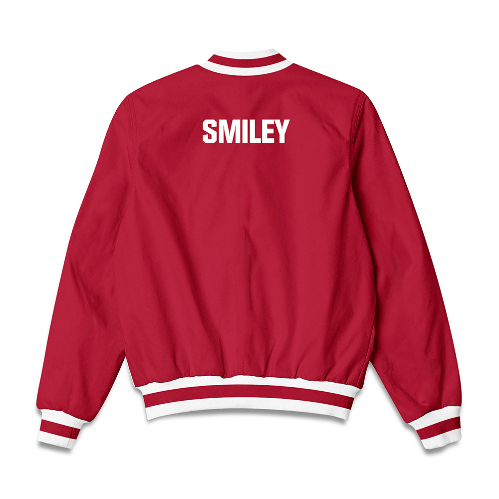 Indiana - NCAA Men's Swimming & Diving : Dylan Smiley - Bomber Jacket-1