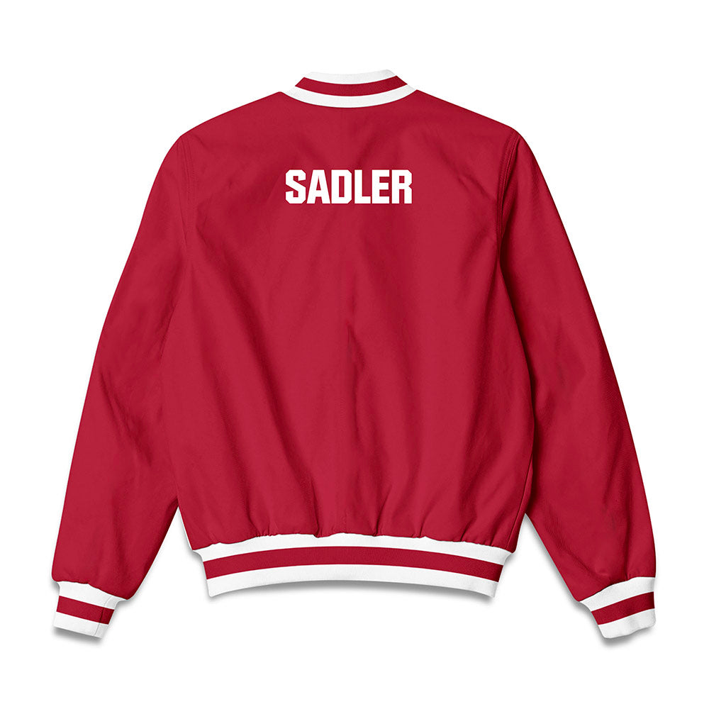 Indiana - NCAA Men's Swimming & Diving : Aiden Sadler - Bomber Jacket-1