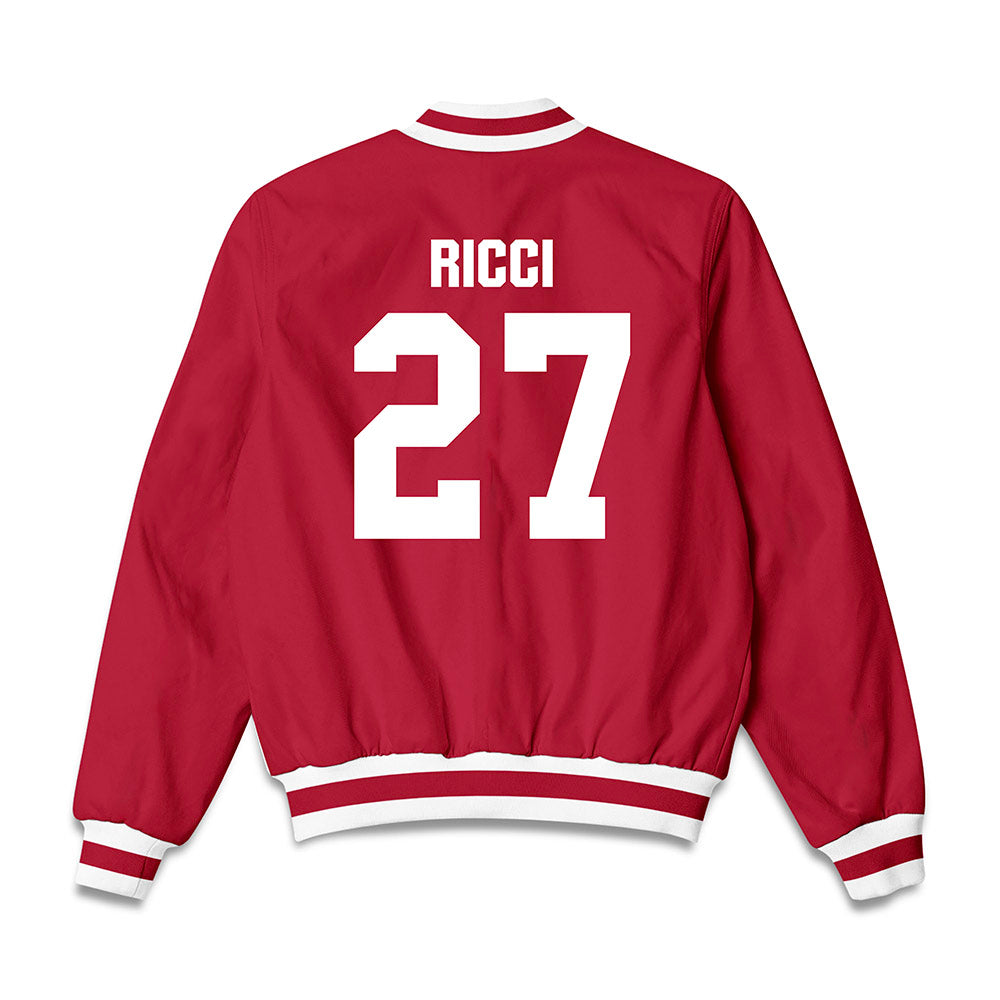 Indiana - NCAA Women's Field Hockey : Theresa Ricci - Bomber Jacket-1