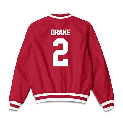 Indiana - NCAA Men's Basketball : Jason Drake - Bomber Jacket-1