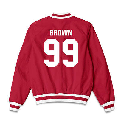 Indiana - NCAA Men's Soccer : Holden Brown - Bomber Jacket-1