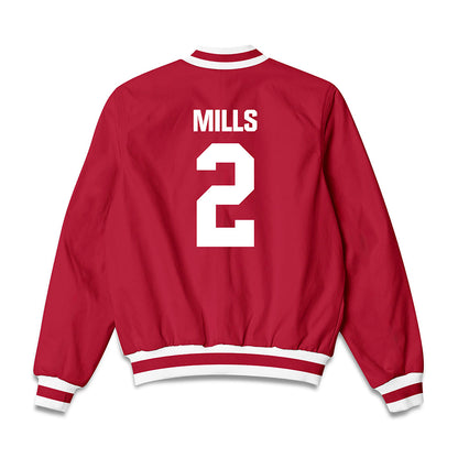 Indiana - NCAA Women's Volleyball : Carly Mills - Bomber Jacket-1
