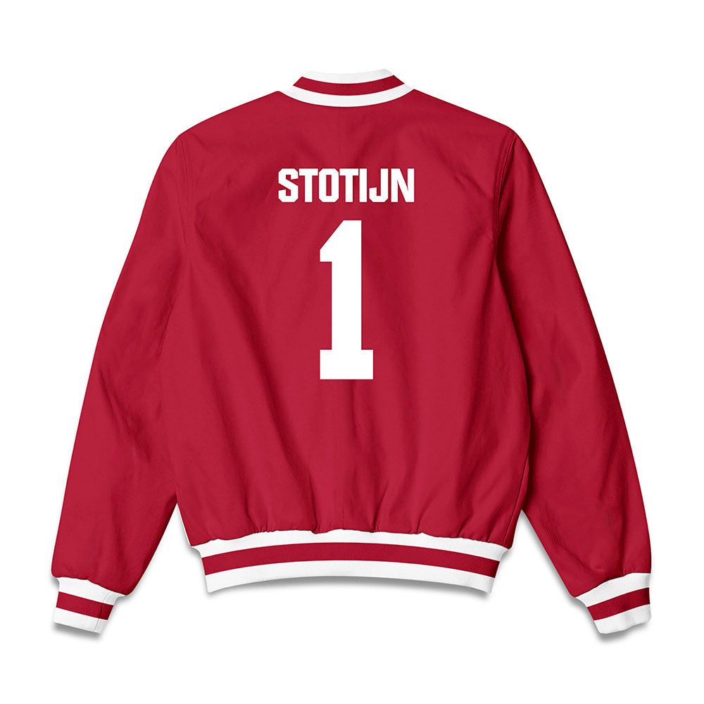 Indiana - NCAA Women's Basketball : Phoenix Stotijn - Bomber Jacket-1