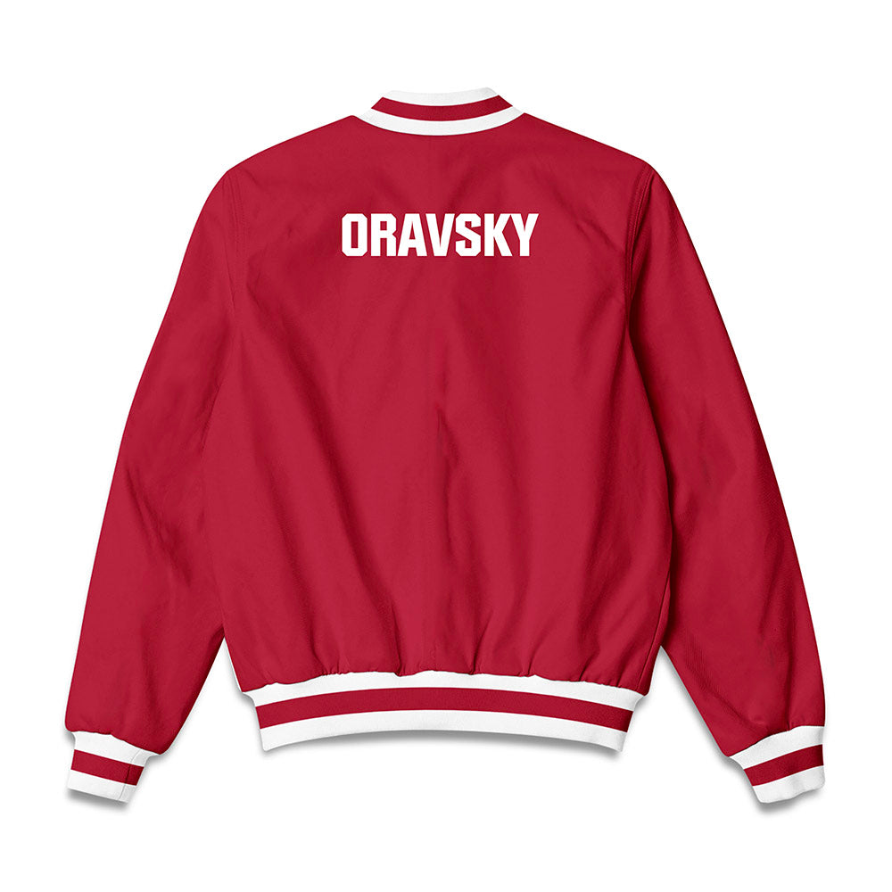 Indiana - NCAA Women's Swimming & Diving : Laila Oravsky - Bomber Jacket-1