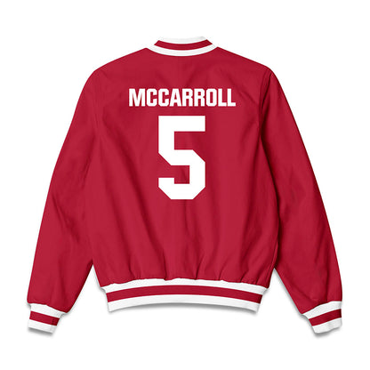 Indiana - NCAA Men's Water Polo : Natalie McCarroll - Bomber Jacket-1