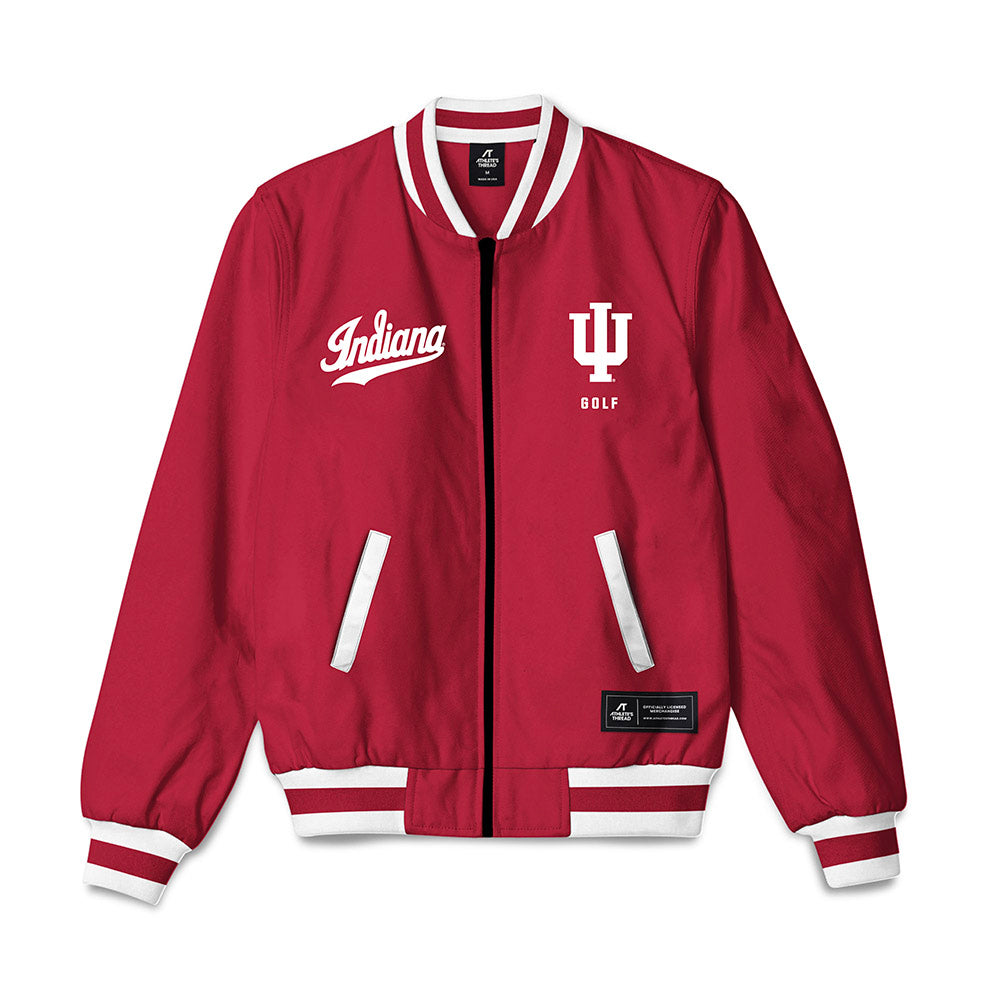 Indiana - NCAA Men's Golf : Nicholas Piesen - Bomber Jacket-0