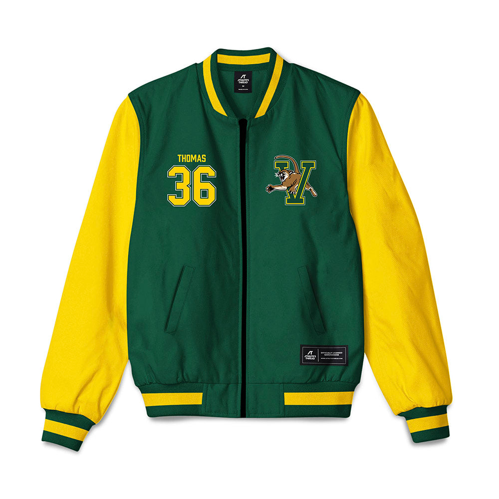 UVM - NCAA Men's Lacrosse : John Thomas - Bomber Jacket-0