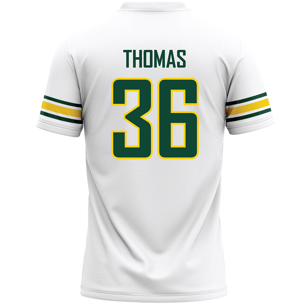 UVM - NCAA Men's Lacrosse : John Thomas - White Lacrosse Jersey -1