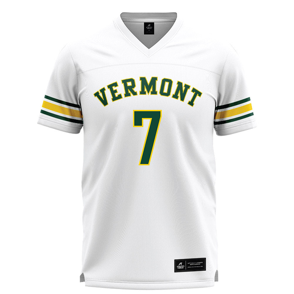 UVM - NCAA Men's Lacrosse : Finn O'Hara - White Lacrosse Jersey -0