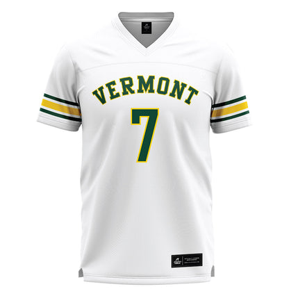 UVM - NCAA Men's Lacrosse : Finn O'Hara - White Lacrosse Jersey -0