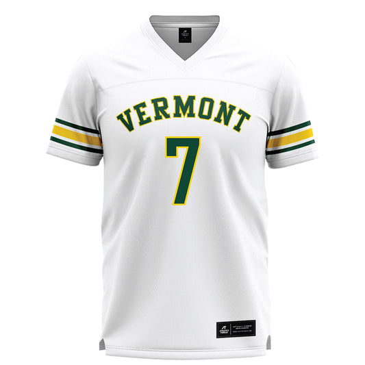 UVM - NCAA Men's Lacrosse : Finn O'Hara - White Lacrosse Jersey -0
