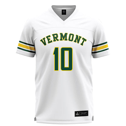 UVM - NCAA Men's Lacrosse : Henry Dodge - White Lacrosse Jersey -0